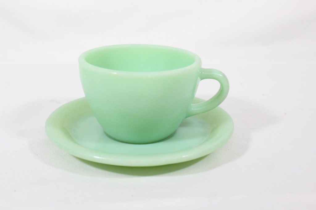 Fire King Jadeite Cup & Saucer (1 of 4)