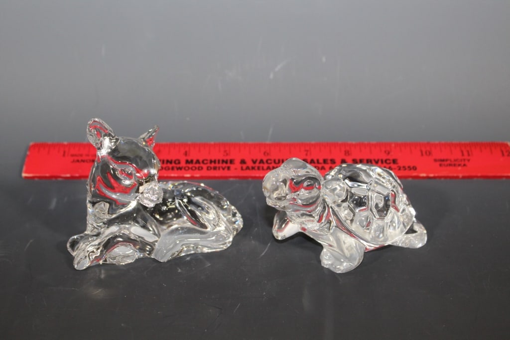 Vtg Bohemia Crystal Animal Figurines (1 of 3)
