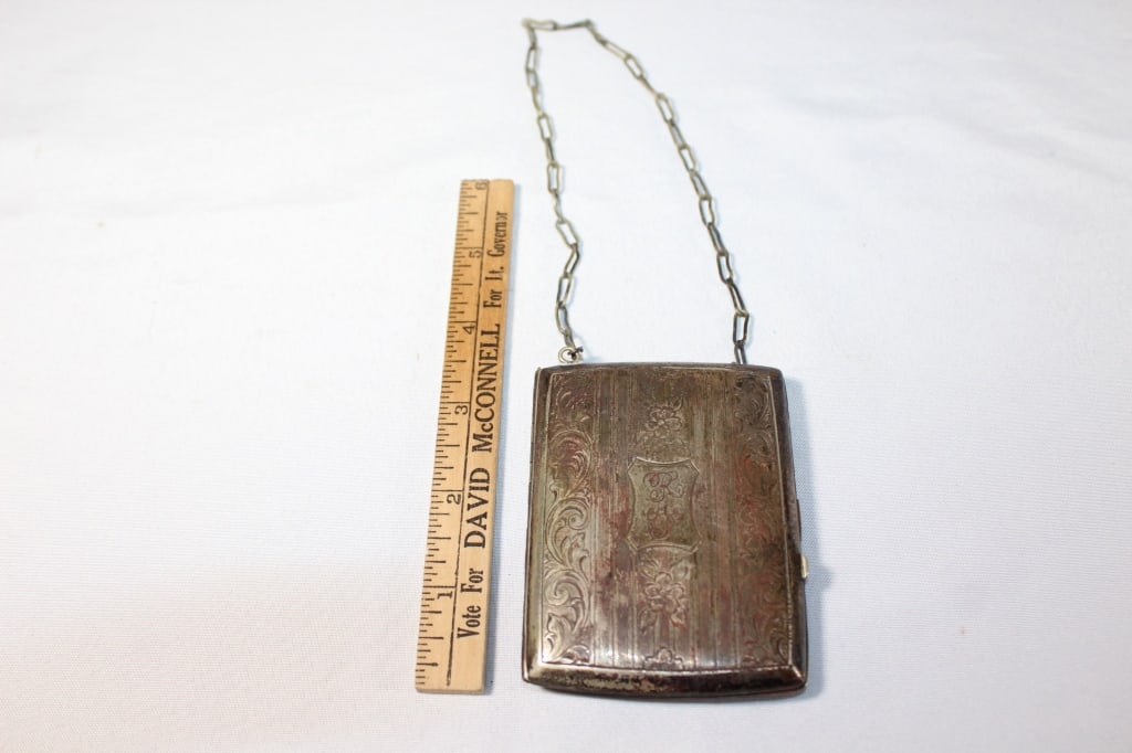 Antique Silverplate Coing Purse (1 of 4)