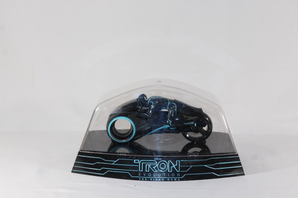 Disney Tron Evolution Ligh Cycle Bike in Display: good overall as pictured