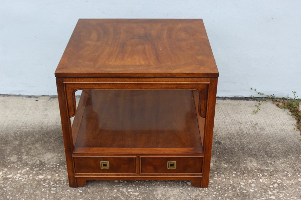 MCM Drexel Heritage 2 drawer end table (1 of 4)