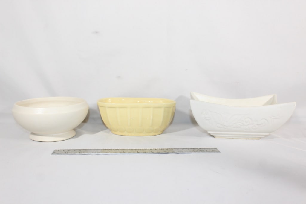 Set 3 Vtg Cerramic Planters (1 of 3)