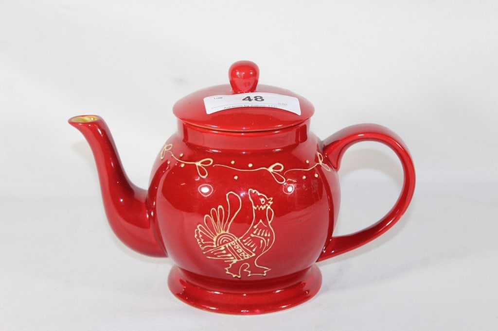 American Atelier - Red Rooster Tea Pot (1 of 3)