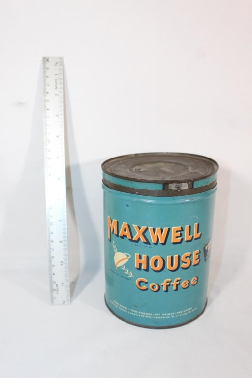 Vtg Maxwell House Coffee Tin (1 of 1)