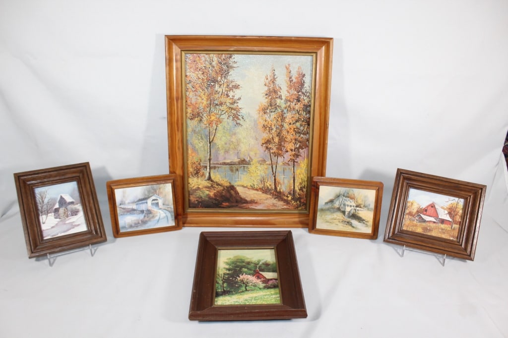 Vtg Lot of  Framed Art (1 of 5)