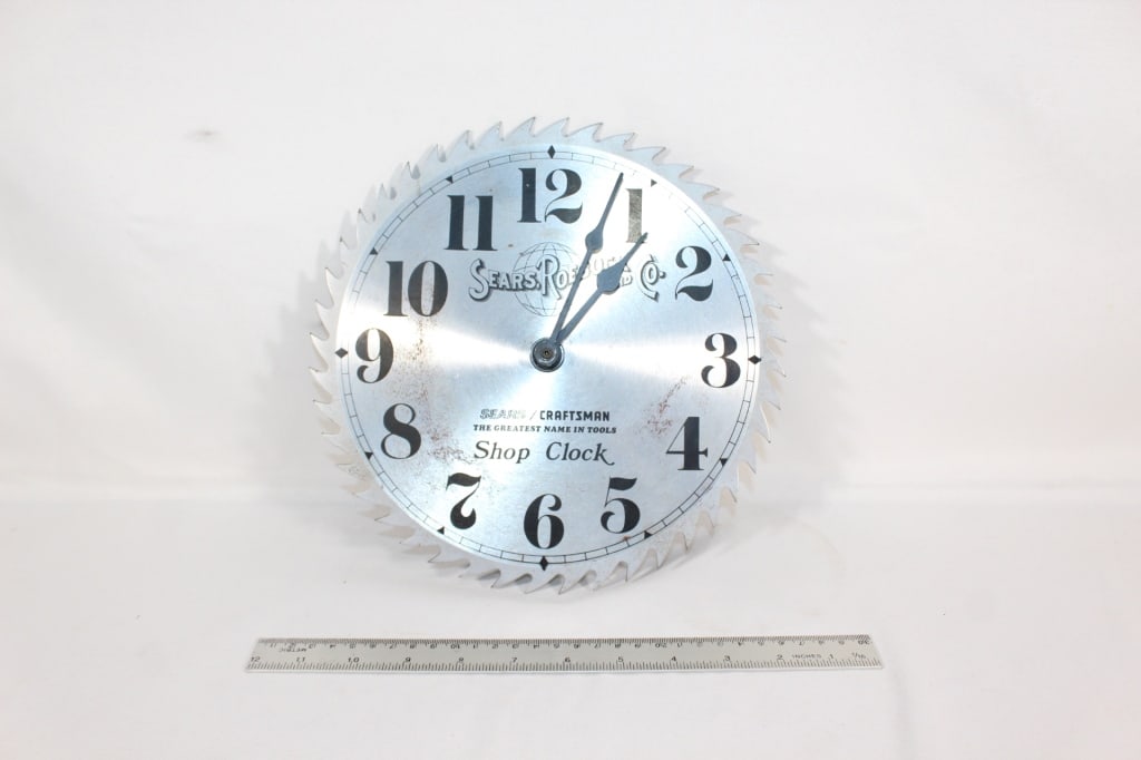 Sears & Roebuck - Craftsman Sawblade Clock (1 of 1)
