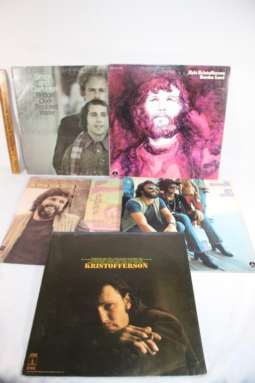 5 VTG records Simon & Garfunkel,Kris Kristofferson (1 of 5)