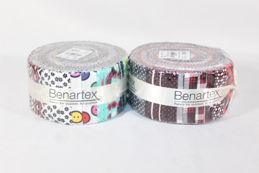 Pair - Benartex Quilt Fabric - New Rolls of Strips: Good overall as pictured