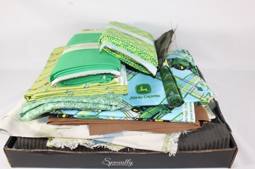 10 lbs Quilt Fabric - John Deere Etc.: Good overall as pictured