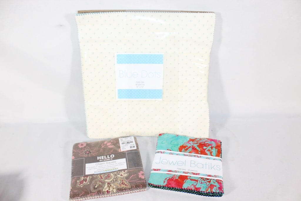 Blue Dot 10x10 quilt fabric, Batik Fabric etc.: Good overall as pictured