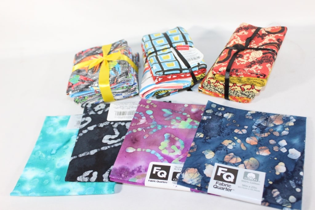 Lot of Quilt Fabric Squares: Good overall as pictured