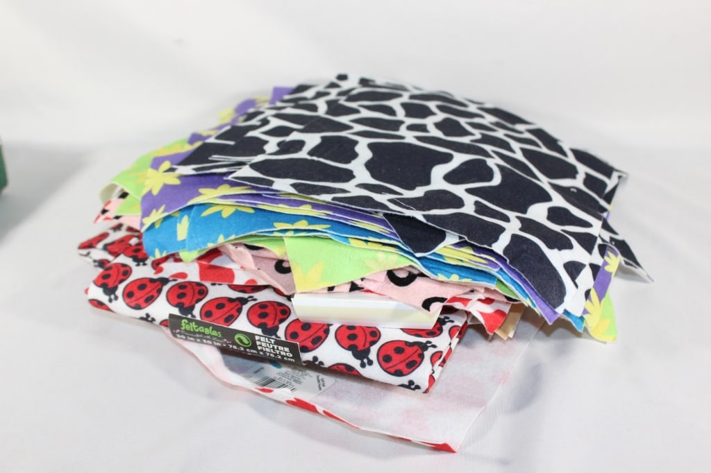 Large Lot of Feltables / Felt Squares: Good overall as pictured