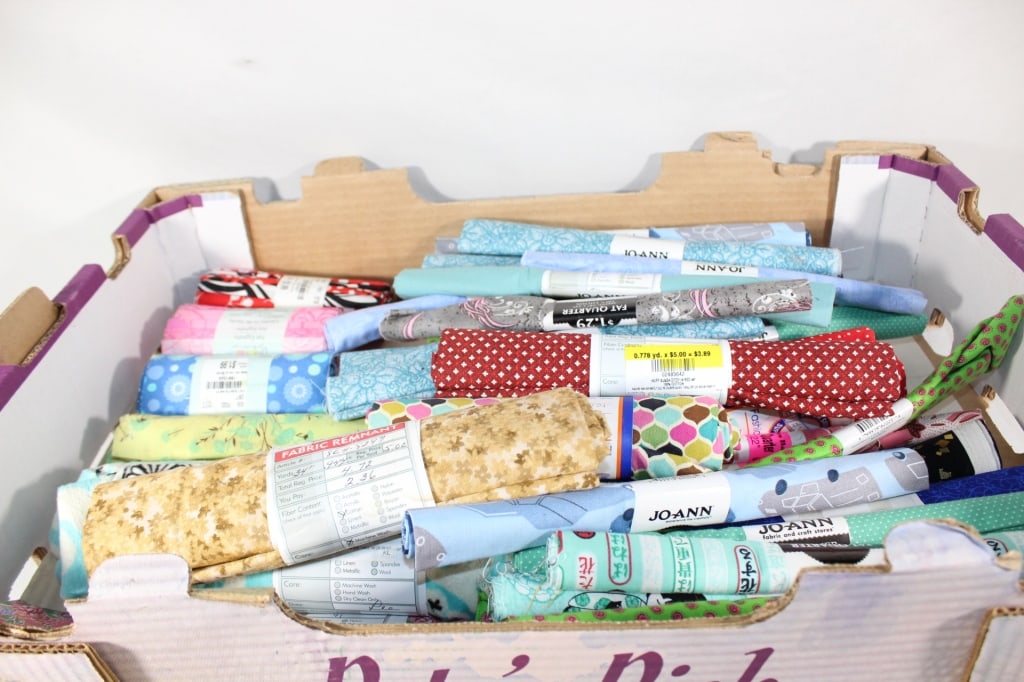 Large Lot of Fabric Remnants: Good overall as pictured