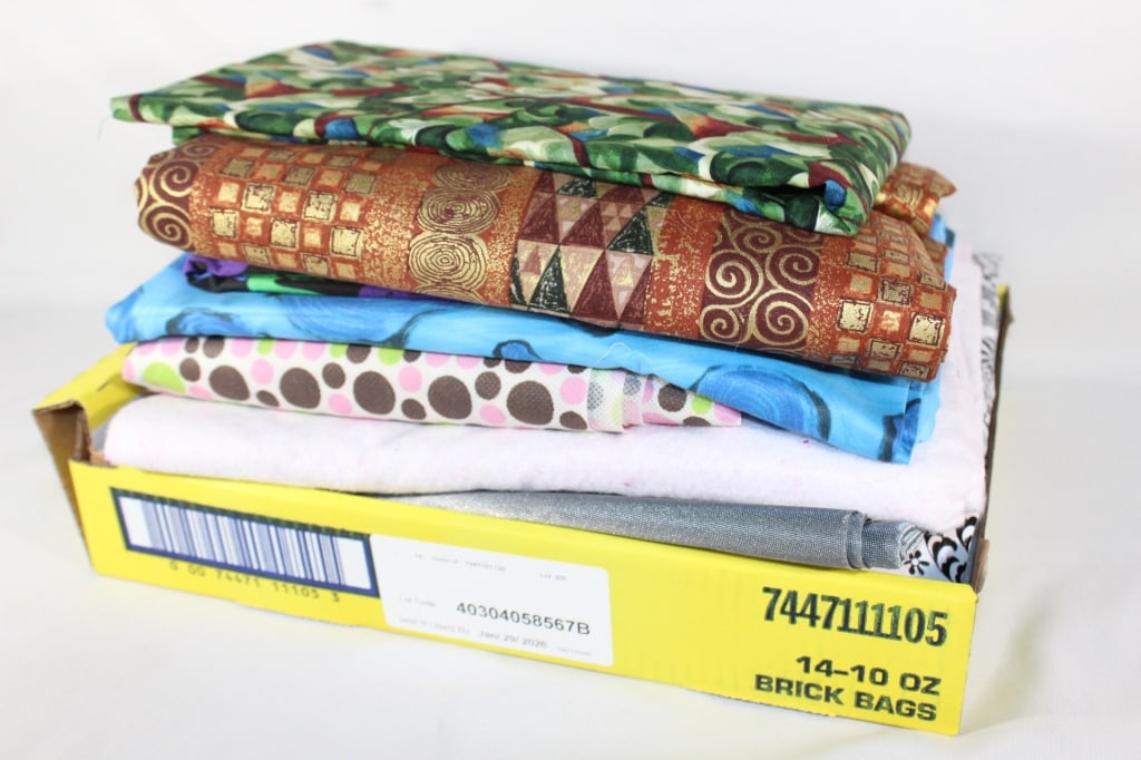 Variety Lot of Fabric, Vinyl, etc.: Good overall as pictured