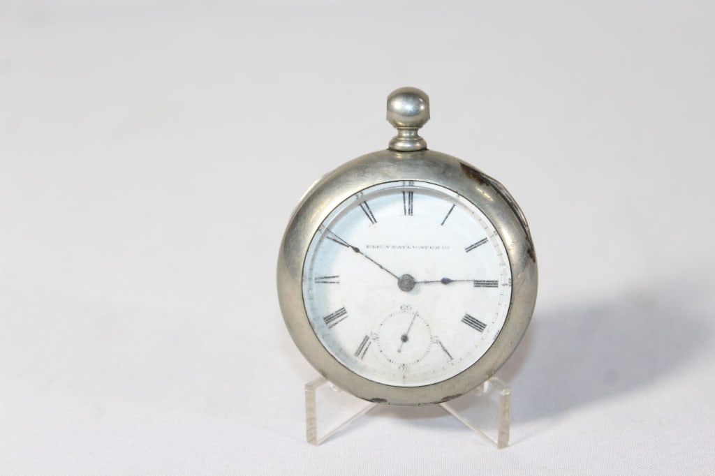 Antique Elgin Dueber Silverine Pocket Watch (1 of 4)