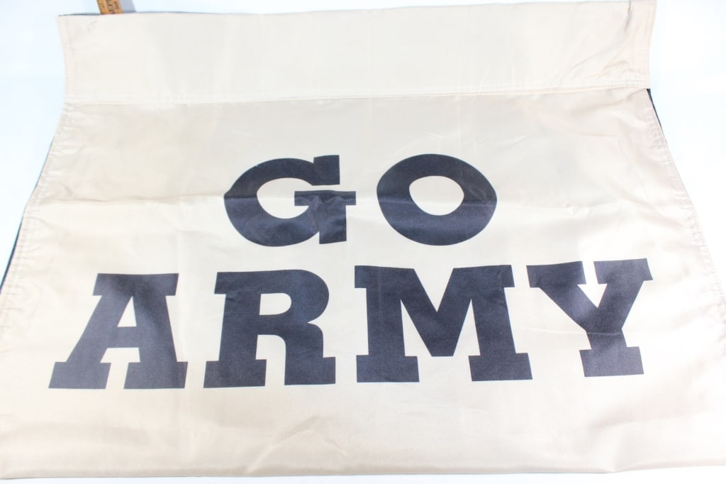 Go Army/ Beat Navy Flag: good overall as pictured
