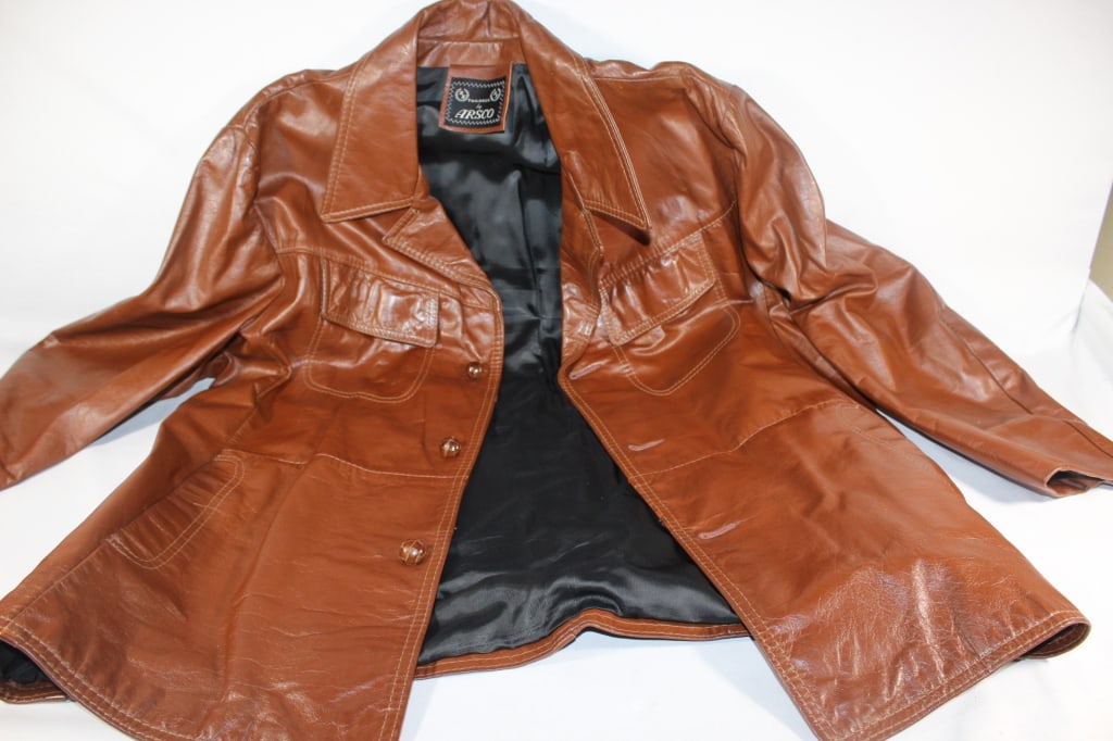 ARSCO Tailored Brown Leather Jacket (1 of 5)