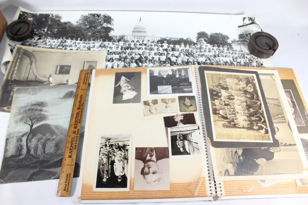Large lot of ephemera-Photo album,loose photos etc: Good overall as pictured
