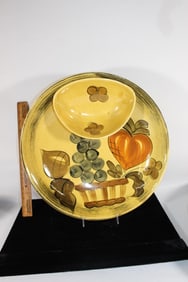 MCM LosAngeles pottery chip and dip platter