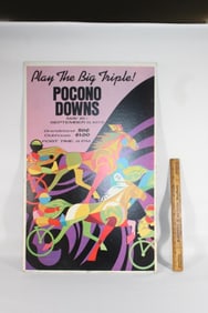 VTG POCONO DOWNS Horse race poster