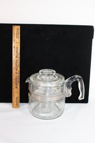 MCM Pyrex coffee perculator stovetop c1960s