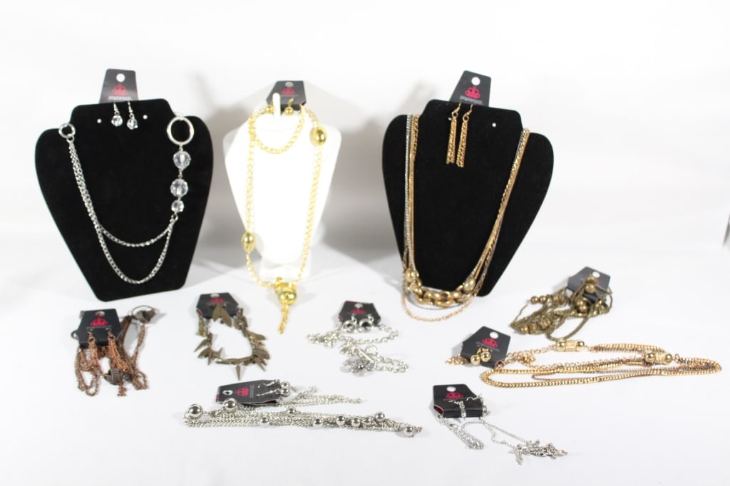 Lot of Costume Jewelry - Earring & Necklace Sets: Paparazzi Brand - New w/ Tags Good overall as pictured