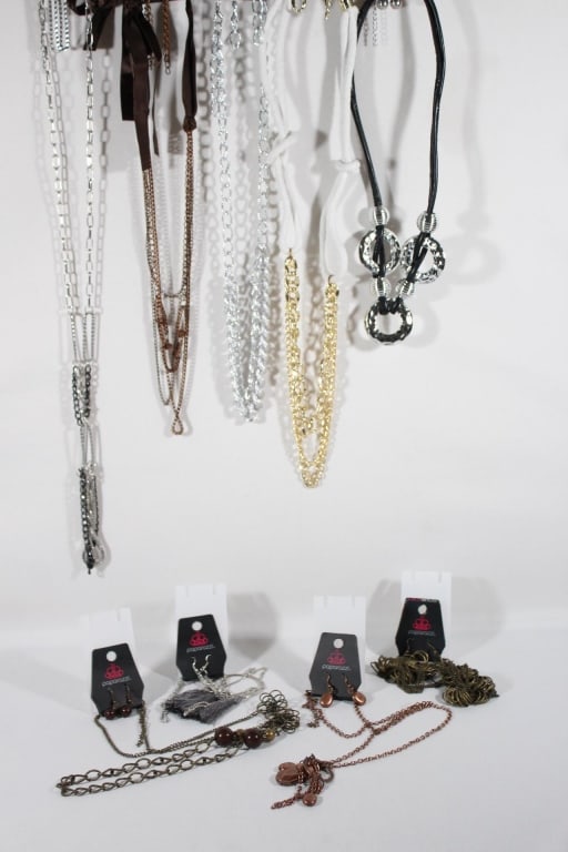 Costume Jewelry - Necklace & Earrings Sets: Paparazzi Brand - New w/ Tags Good overall as pictured