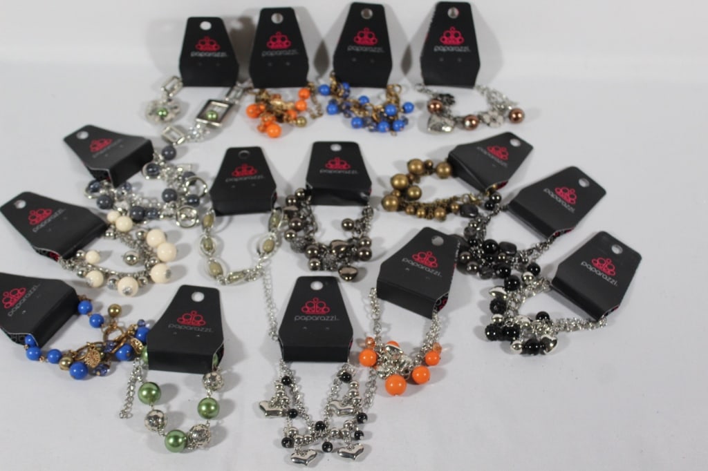 Lot of Costume Jewelry - Bracelets: Paparazzi Brand - New w/ Tags Good overall as pictured