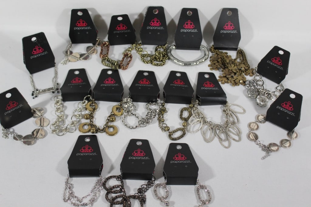 Lot of Costume Jewelry - Bracelets: Paparazzi Brand - New w/ Tags Good overall as pictured