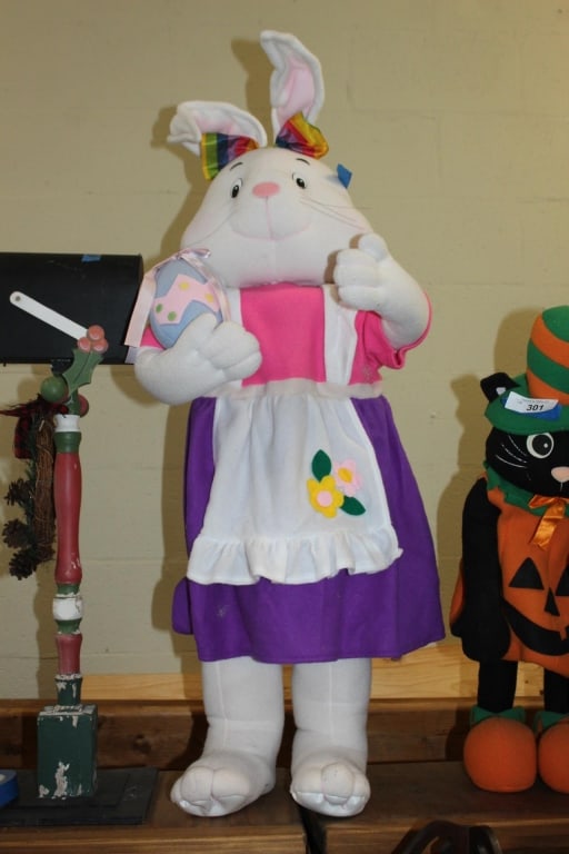 Large stuffed Easter Bunny girl (1 of 2)