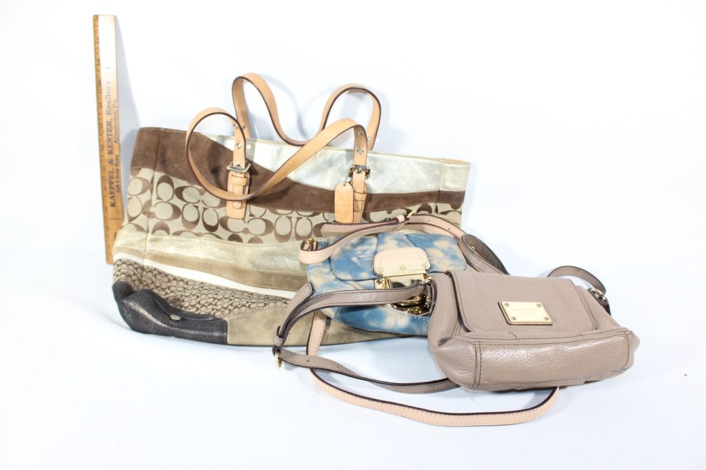 Large Coach purse two small Michael Kors purses (1 of 7)