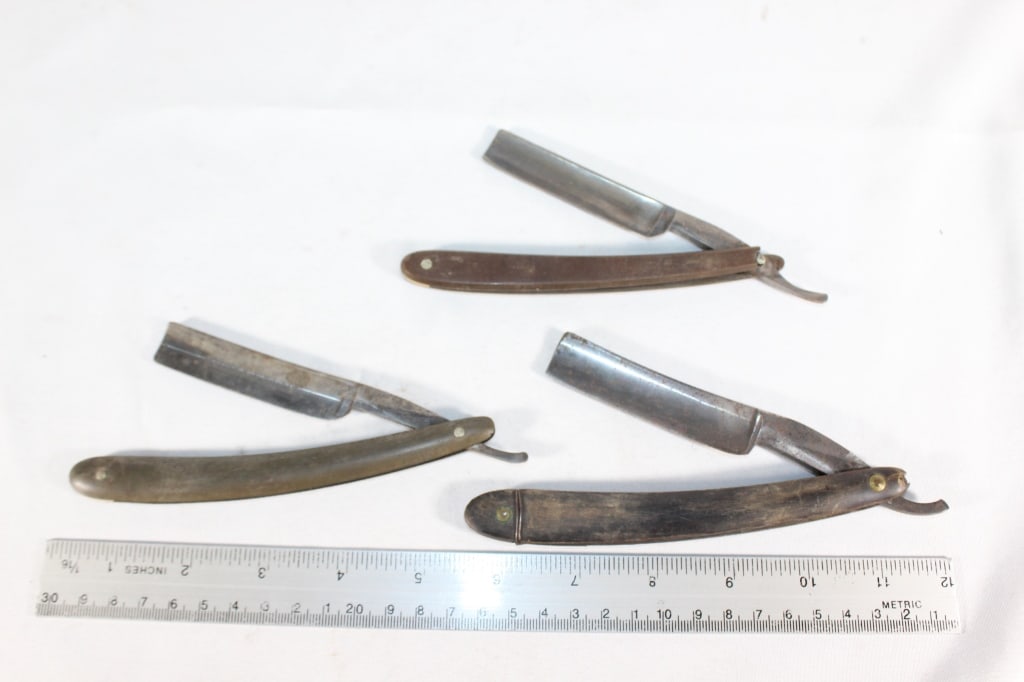 Trio Straight Razors - Crescent etc.: Good overall as pictured