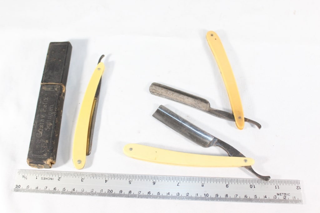Trio Straight Razors - McMinn etc.: Good overall as pictured