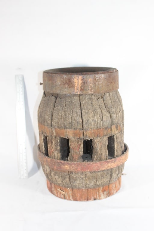 Antique Wood Wagon Wheel Hub (1 of 3)