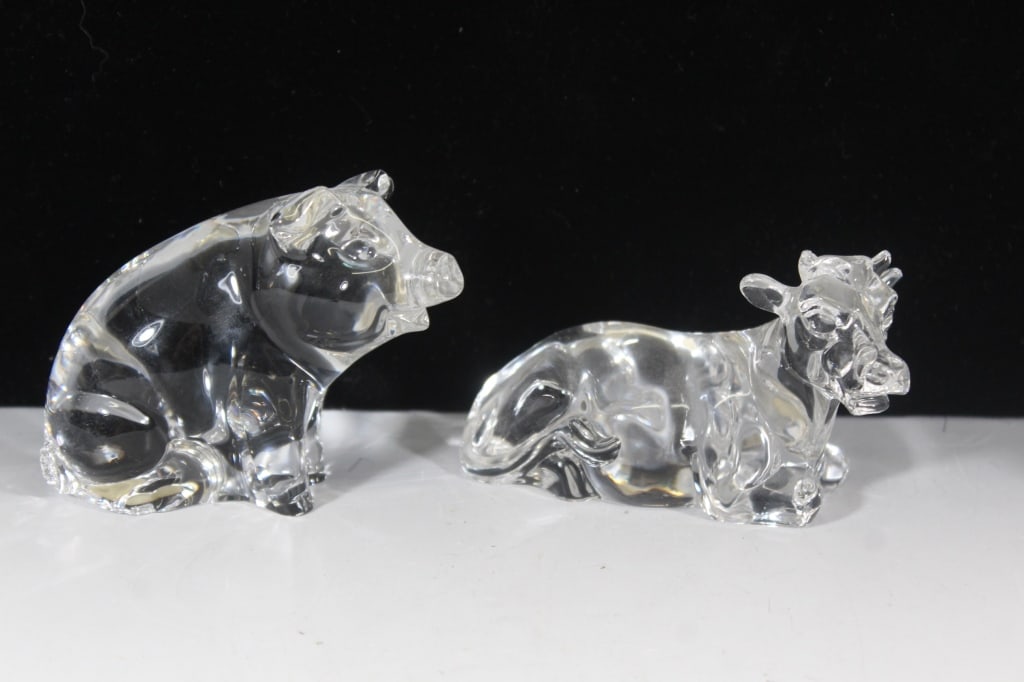 Princess House Germany Crystal Cow & Pig (1 of 3)