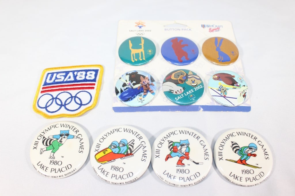 Olympic Pins - 1980 Lake Placid etc. (1 of 2)