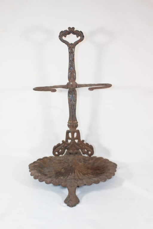 Antique Metal Small Umbrella Stand (1 of 4)