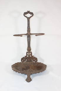 Antique Metal Small Umbrella Stand: good overall as pictured