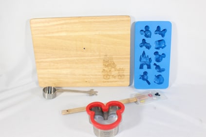 Lot of Mickey Mouse Kitchen Items - Ice Tray etc.