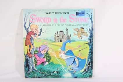 1963 Sword in the Stone LP Record & Pop-up Story