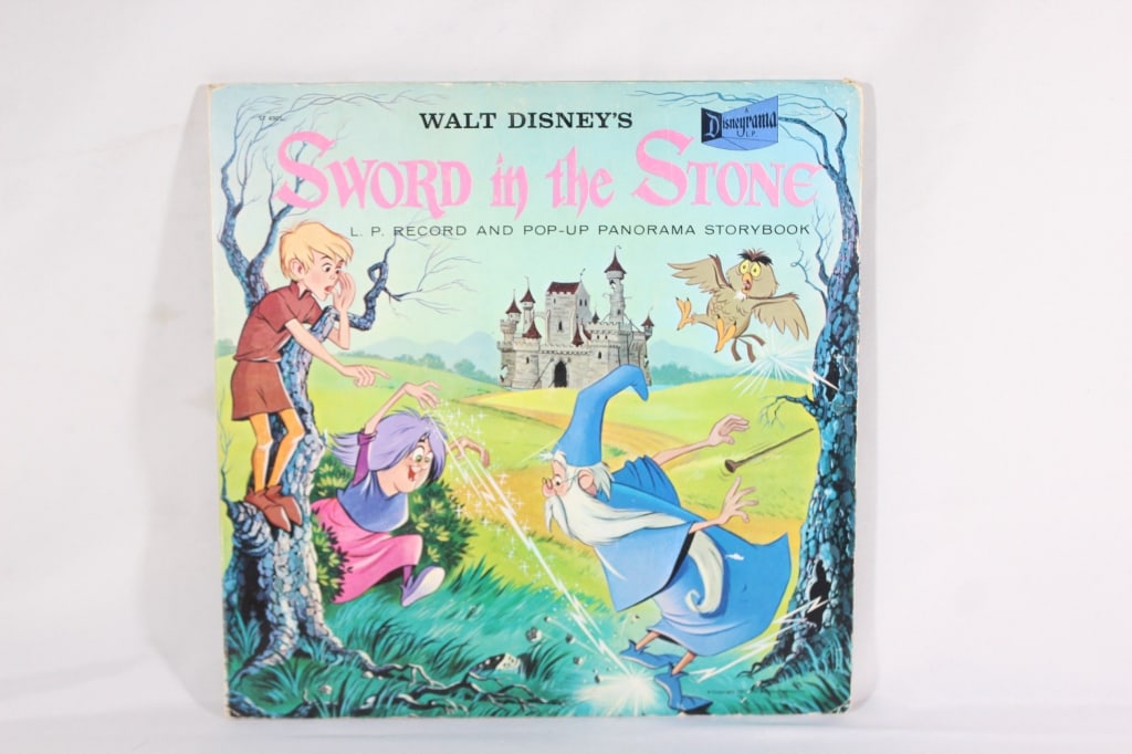 1963 Sword in the Stone LP Record & Pop-up Story: good overall condition