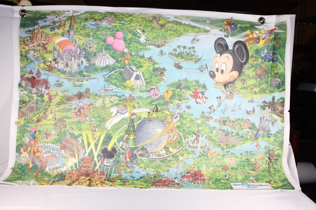 1990s Disney World Resort Poster Map MGM, Epcot MK (1 of 5)