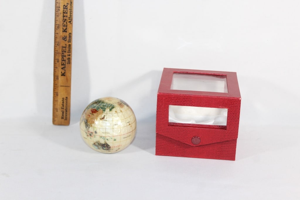 Gemstone world paper weight with box (1 of 3)