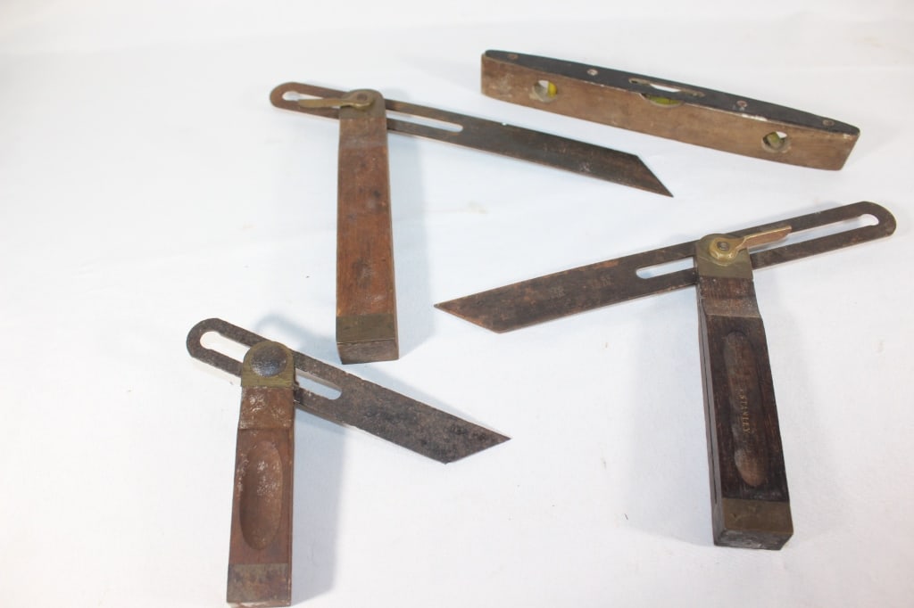 Lot of Sliding Bevels, Stanley, Level etc. (1 of 4)