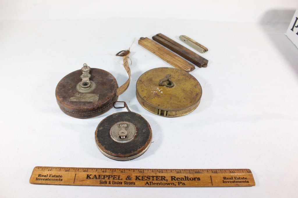 Lot of Vintage Measuring Taps, Rulers, etc. (1 of 2)