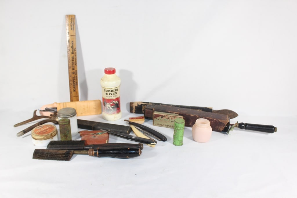 Large lot of VTG Barber tools (1 of 3)