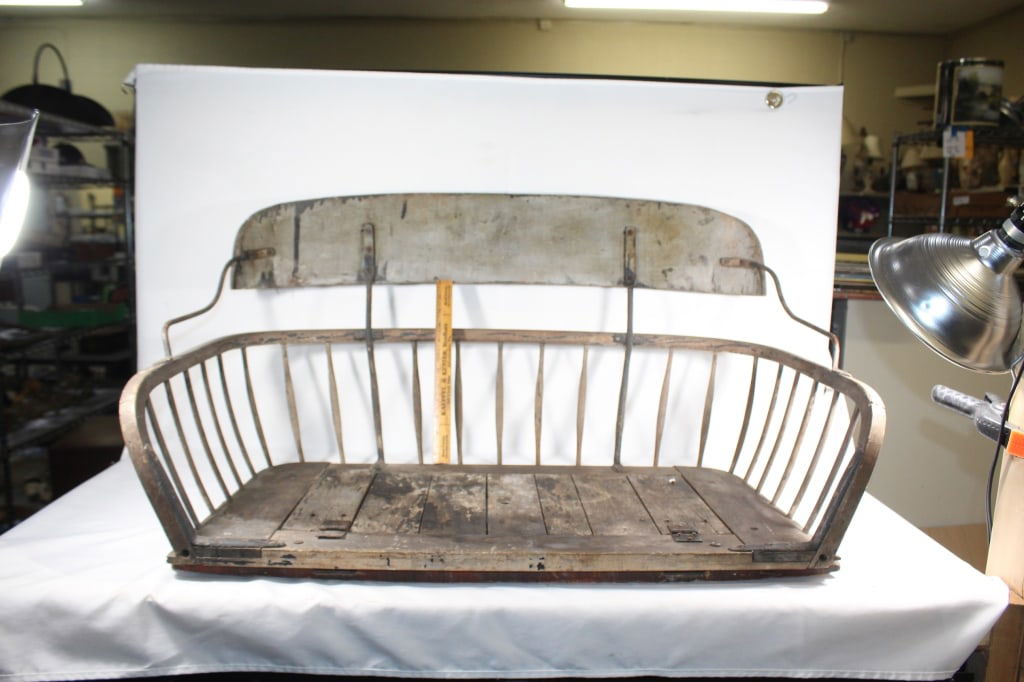 Antique wooden buggy seat (1 of 3)