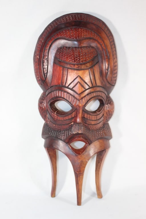Ivory Coast West Africa Wood Mask: La Cote D Lvoire; good overall as pictured