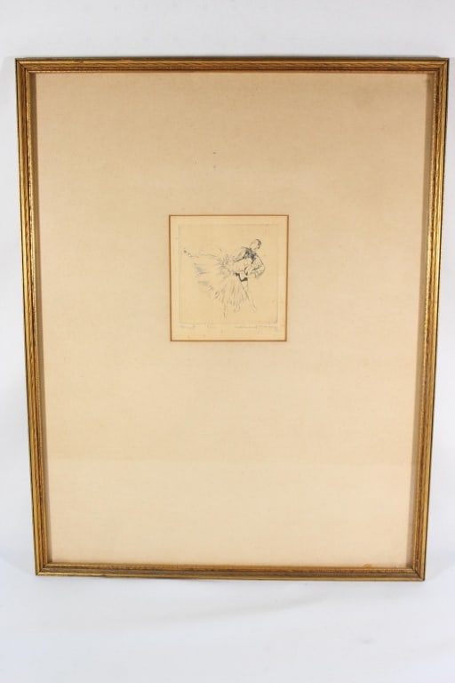 Hubert Morley Signed and Numbered - "Duet" Etching (1 of 4)