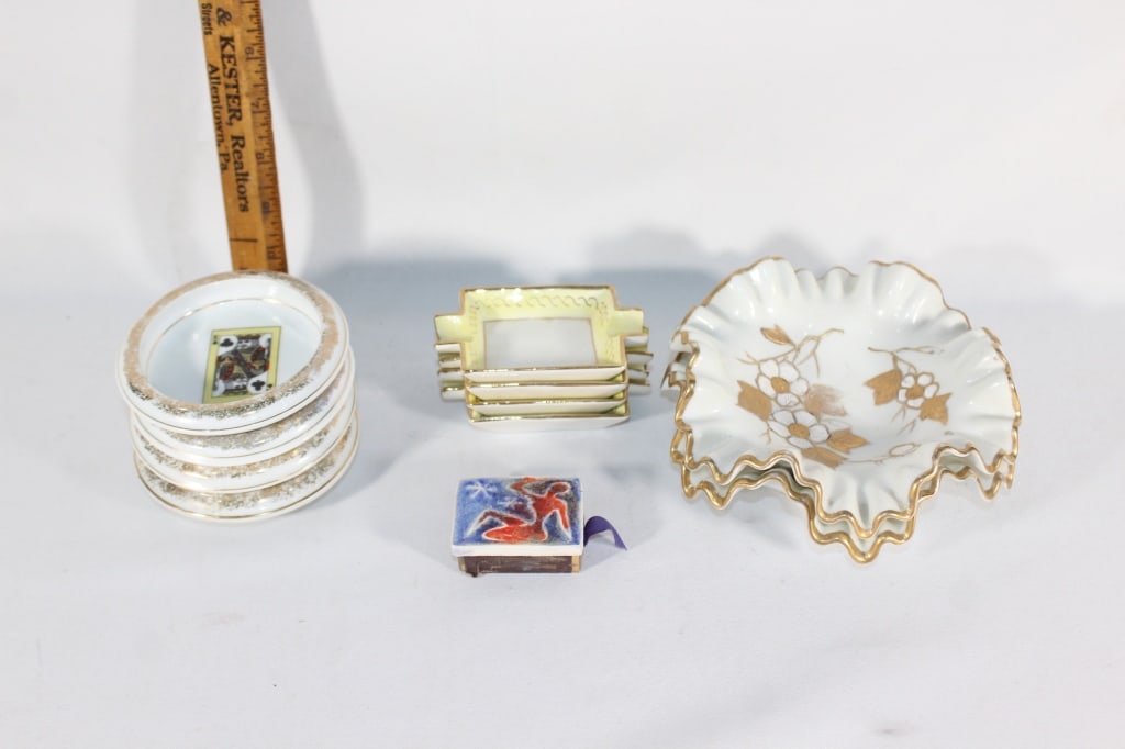 Large lot of MCM ashtrays,matches: Good overall as pictured